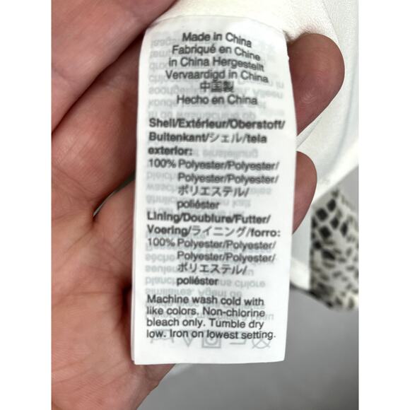 NWT J. Crew women's snake print smocked dress, size XXS - Picture 6 of 15